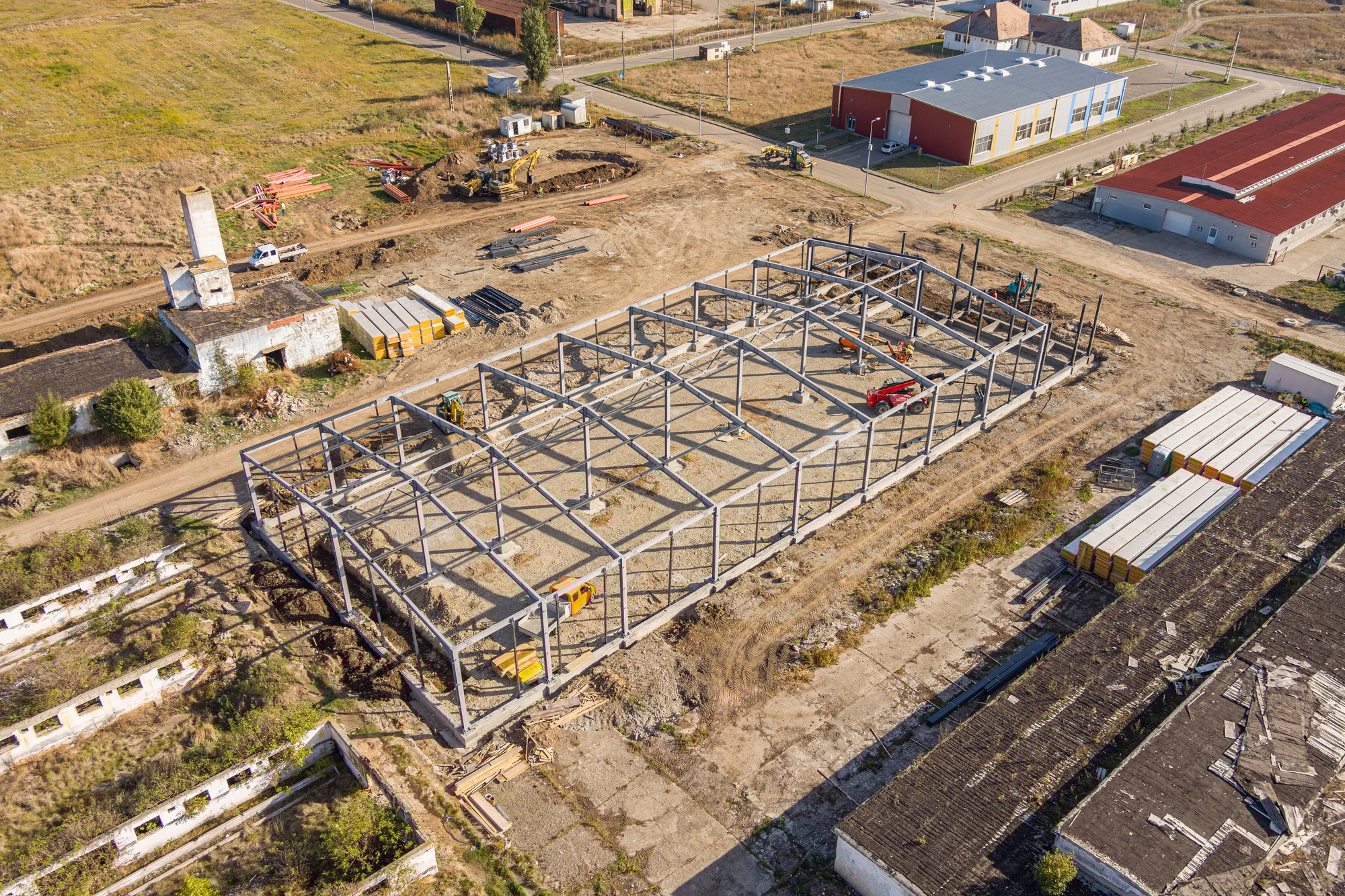 Steel frame structure